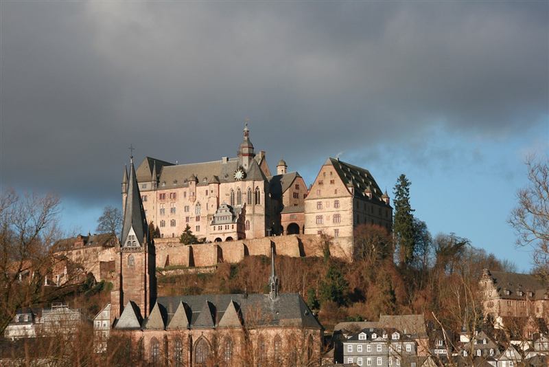 Landgrafenschloss Marburg über der Altstadt